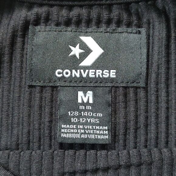 Girls Size Medium (10-12 Years) Converse Relaxed Long Sleeve Blocked Graphic Tee - Picture 12 of 13